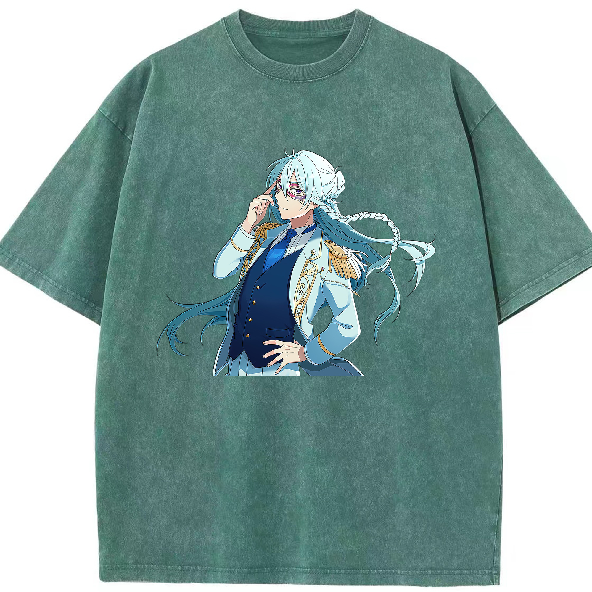 （画像用） あんさんぶるスターズ! Ensemble Stars 綿100% ヴィンテージ風 半袖Tシャツ（フロントプリント）